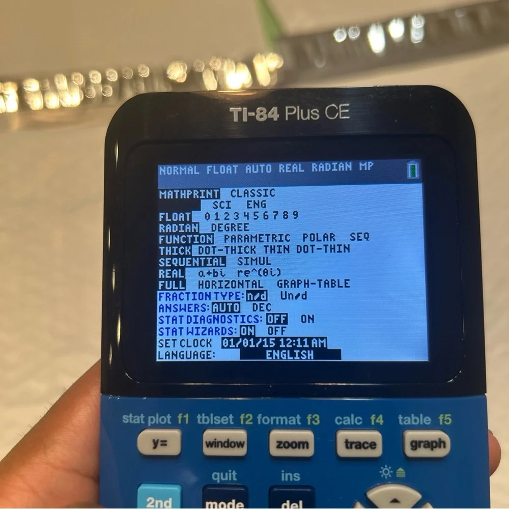 Texas Instruments TI-84 Plus CE Graphing Calculator w/ Cable - Blue TESTED WORKS